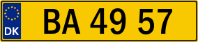 Trailer License Plate
